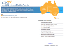 Tablet Screenshot of airportshuttlesaustralia.com.au